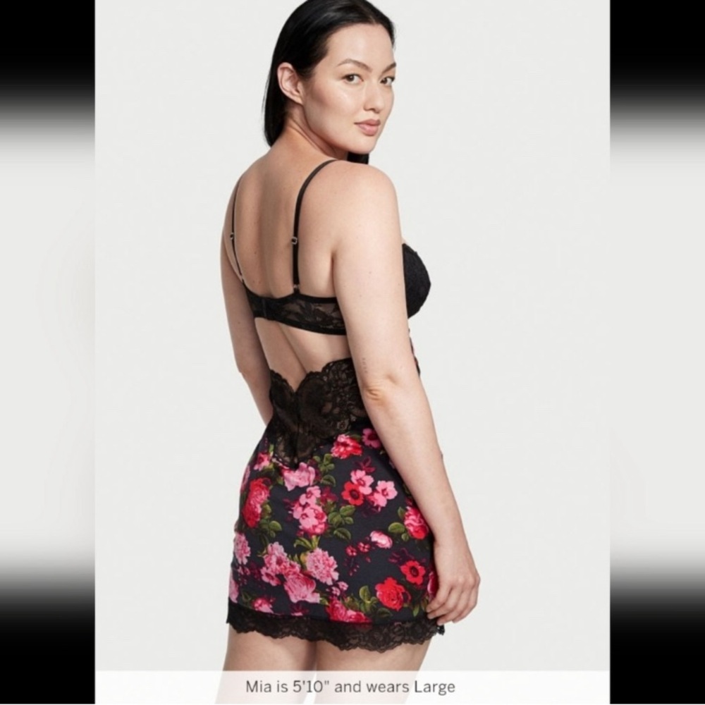 Victoria’s Secret Modal and Lace Cupped Mini Dress - Picture 2 of 5